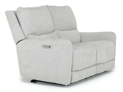 Mor Furniture Palencia 3 Power Sofa & Loveseat In Trento Charcoal