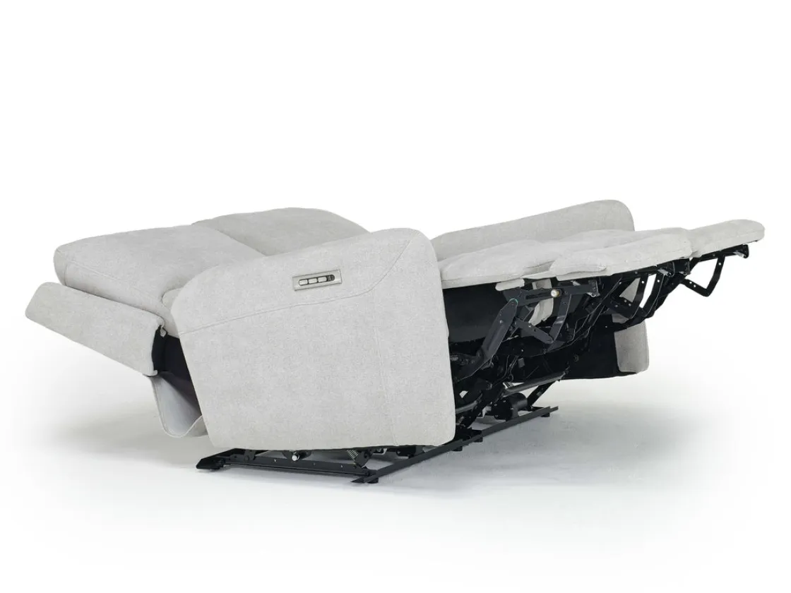 Mor Furniture Palencia 3 Power Sofa & Loveseat In Trento Charcoal