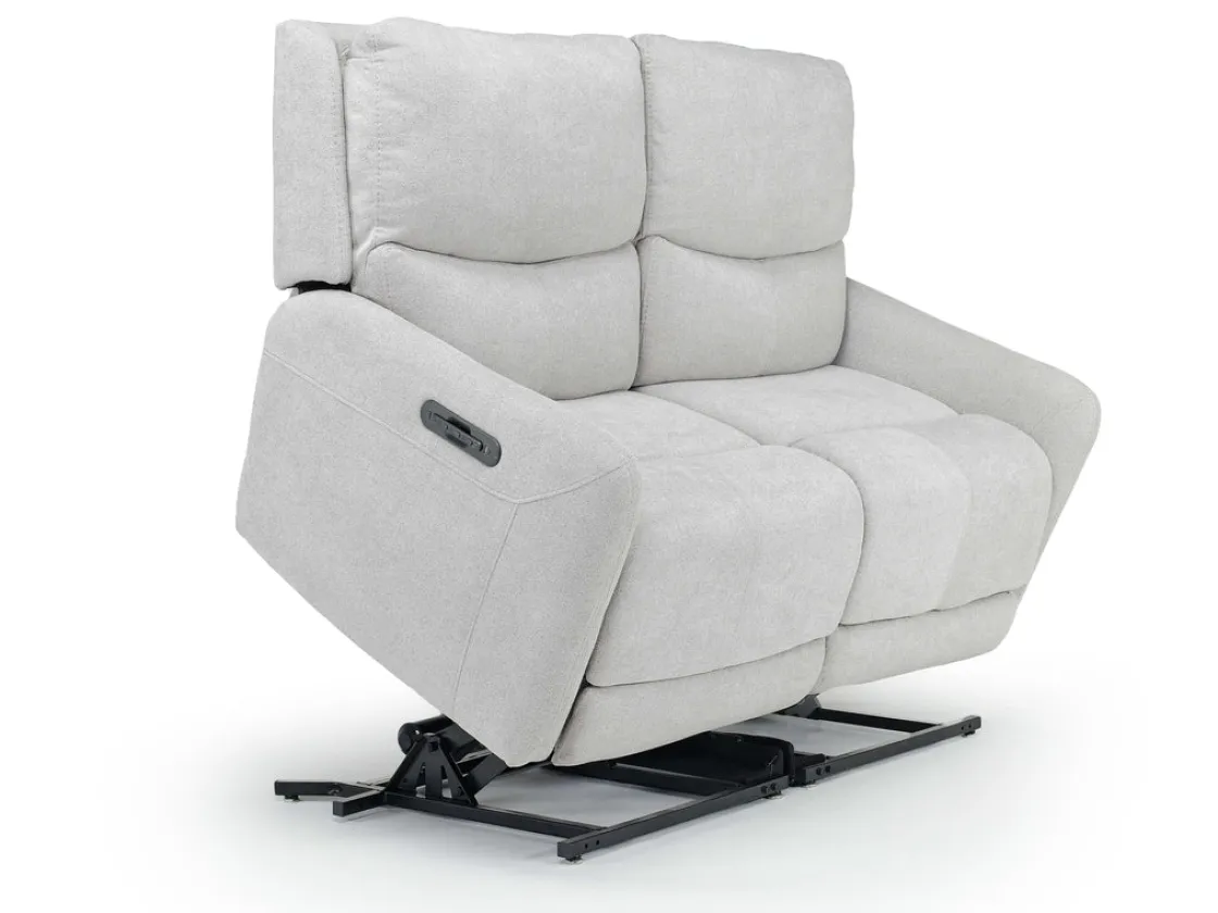 Mor Furniture Palencia 3 Power Sofa & Loveseat In Trento Charcoal