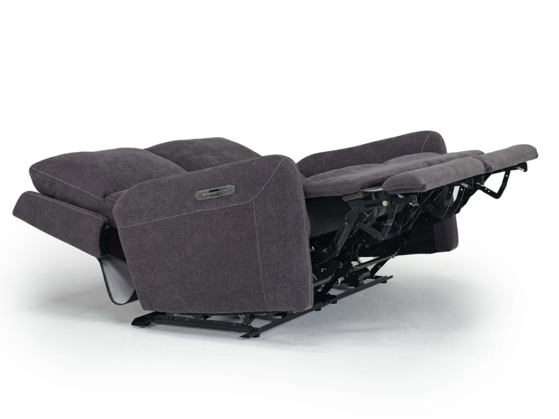 Mor Furniture Palencia 3 Power Sofa & Loveseat In Trento Charcoal