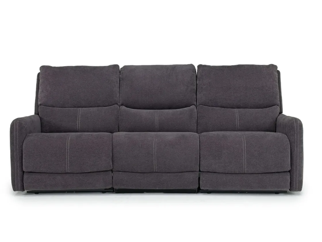 Mor Furniture Palencia 3 Power Sofa & Loveseat In Trento Charcoal