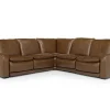 Mor Furniture Paradise 5 Piece 2 Power Sectional In Chestnut Leather