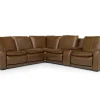 Mor Furniture Paradise 6 Piece 2 Power Sectional W/ 2 Power Armless Recliner In Chestnut Leather
