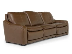 Mor Furniture Paradise 2 Power Sofa In Chestnut Leather
