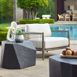 Mor Furniture Parra Outdoor End Table In Gray