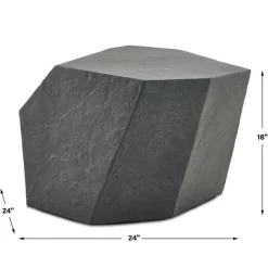 Mor Furniture Parra Outdoor End Table In Gray