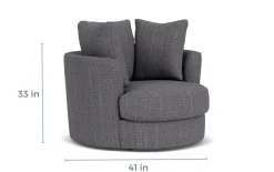 Mor Furniture Pasadena Accent Chair In Brimfield Denim