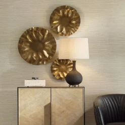 Mor Furniture Peonia Wall Art In Bronze, Set Of 3