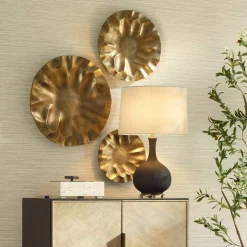 Mor Furniture Peonia Wall Art In Bronze, Set Of 3