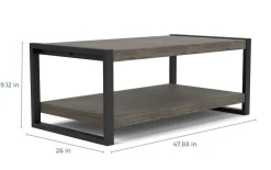 Mor Furniture Pinnacle Coffee Table In Gray