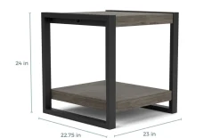 Mor Furniture Pinnacle End Table In Gray