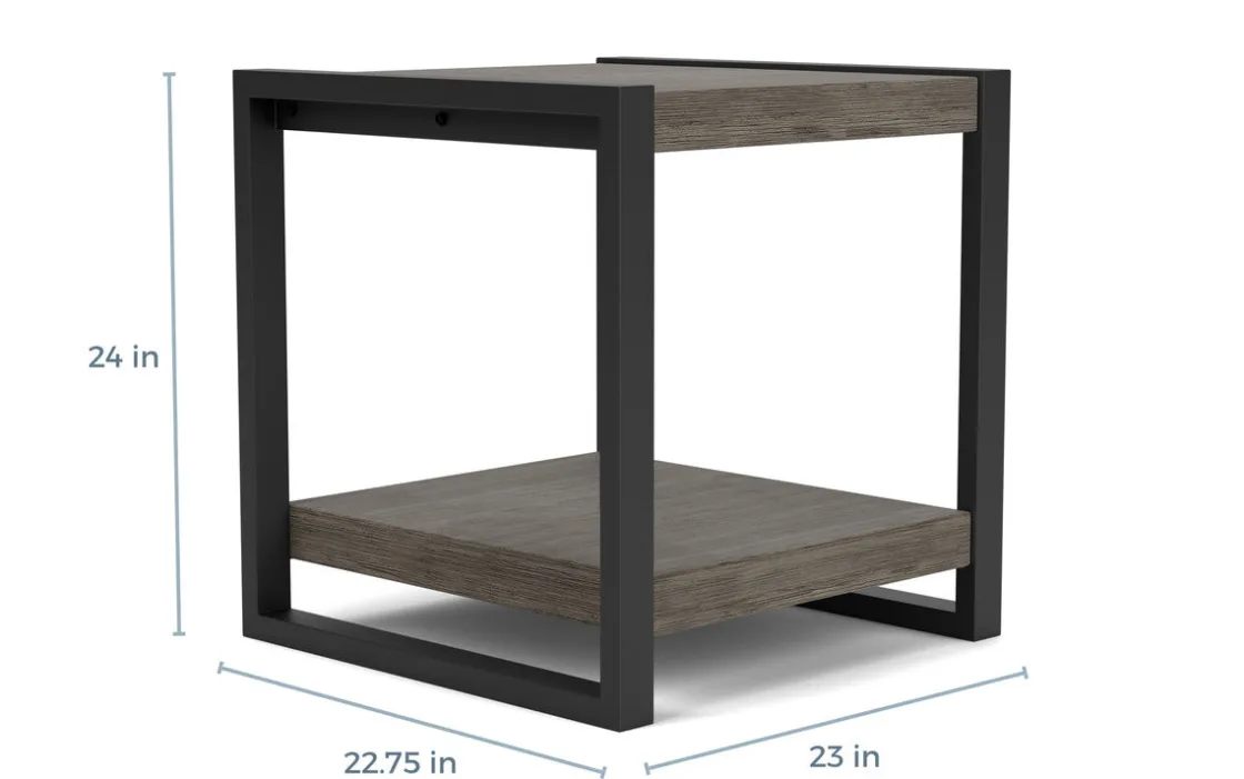 Mor Furniture Pinnacle End Table In Gray