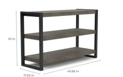 Mor Furniture Pinnacle Sofa Table In Gray
