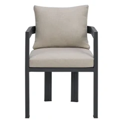Mor Furniture Playa Outdoor Dining Table, 4 Chairs & Bench In Dark Gray