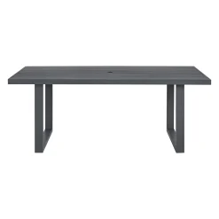 Mor Furniture Playa Outdoor Dining Table & 6 Chairs In Dark Gray