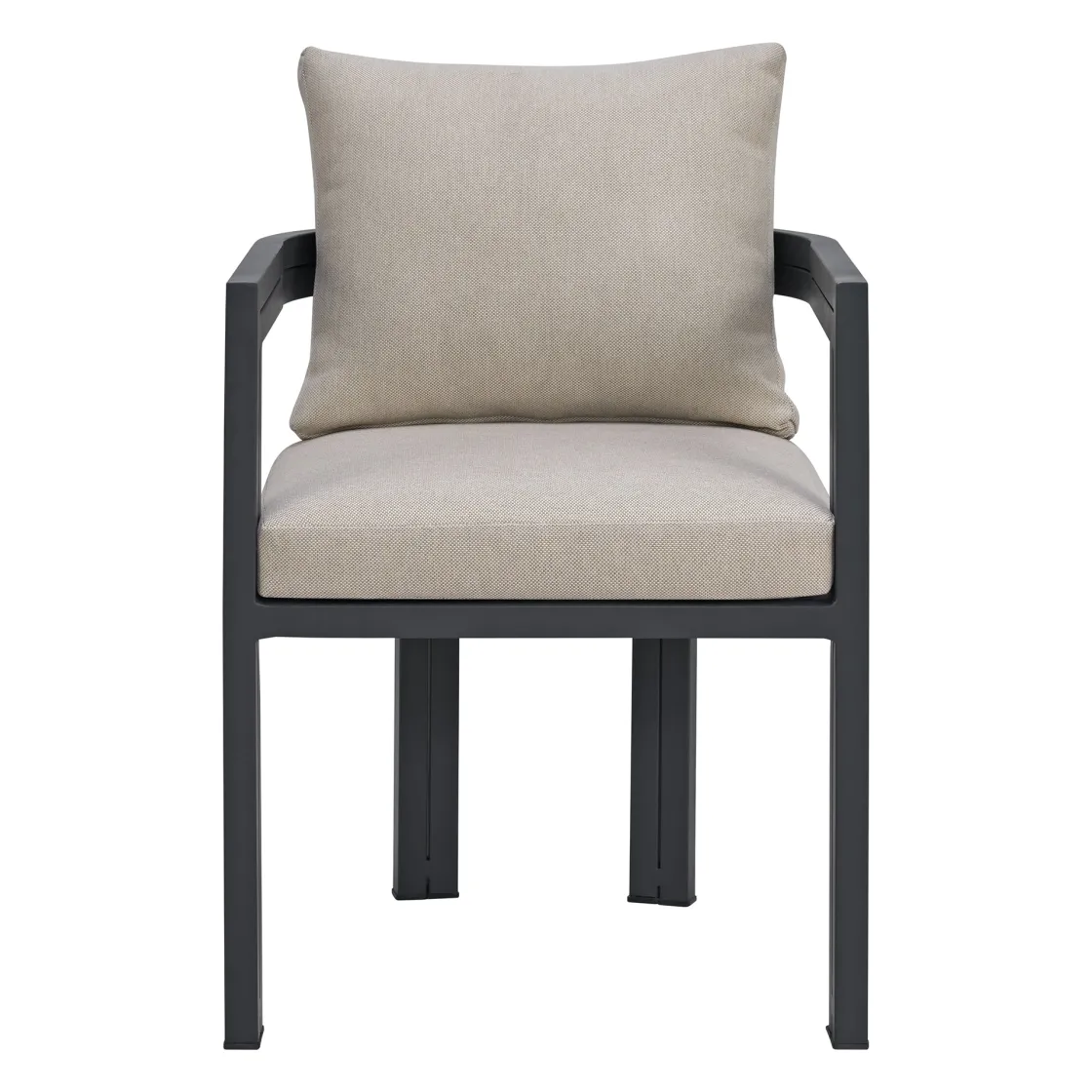 Mor Furniture Playa Outdoor Dining Table & 6 Chairs In Dark Gray