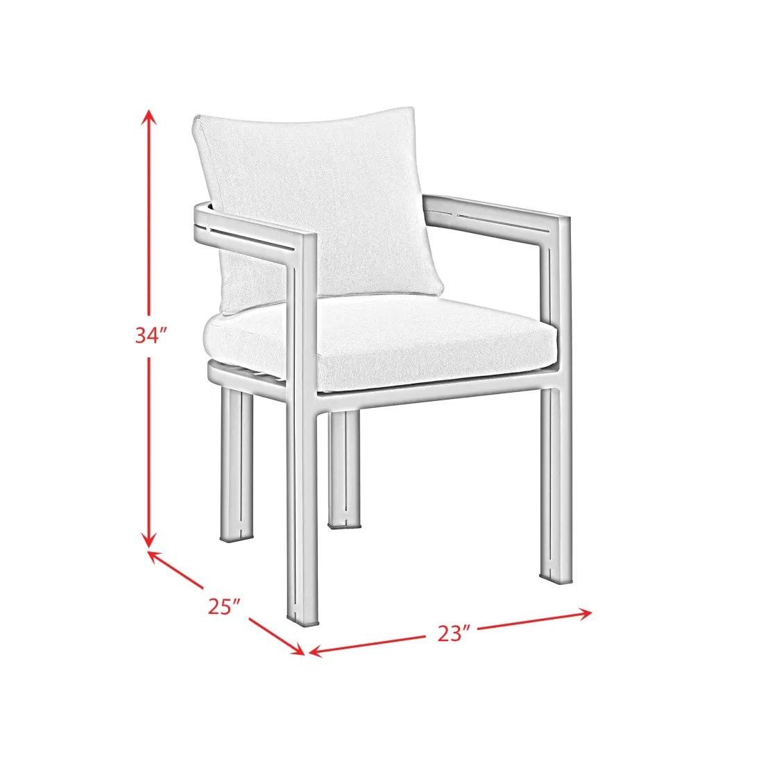 Mor Furniture Playa Outdoor Side Chair In Dark Gray, Set Of 2