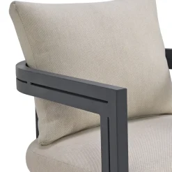 Mor Furniture Playa Outdoor Side Chair In Dark Gray, Set Of 2