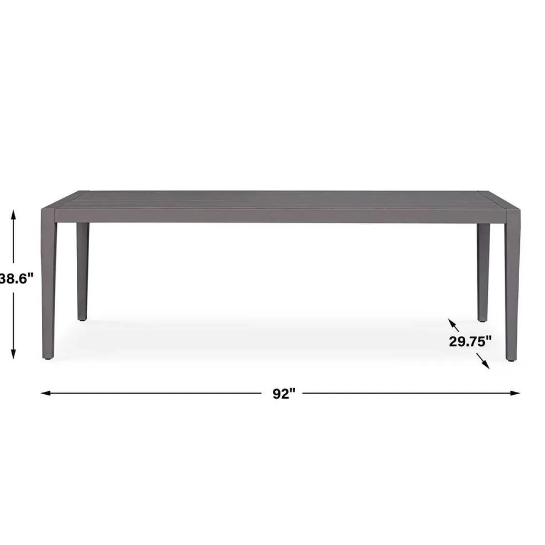 Mor Furniture Polanco Outdoor Dining Table In Black