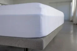 Mor Furniture Poly Knit Mattress Pad Protector In White, Twin