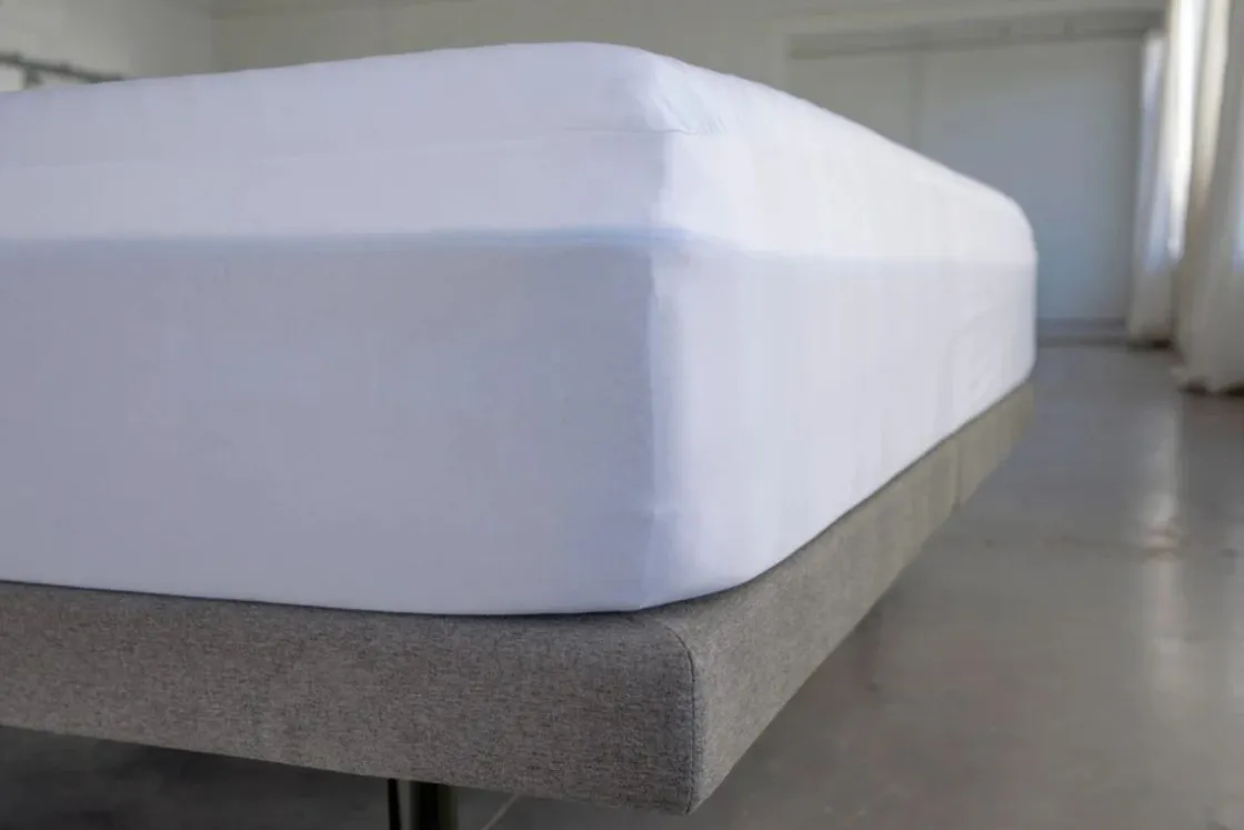 Mor Furniture Poly Knit Mattress Pad Protector In White, Twin