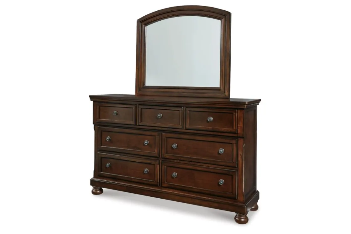 Mor Furniture Porter Mirror In Mahogany