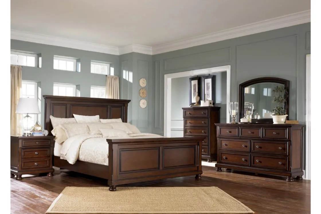 Mor Furniture Porter Mirror In Mahogany