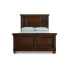 Mor Furniture Porter Panel Bed In Rustic Brown, Queen