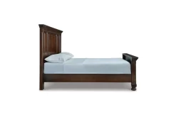 Mor Furniture Porter Panel Bed In Rustic Brown, Queen