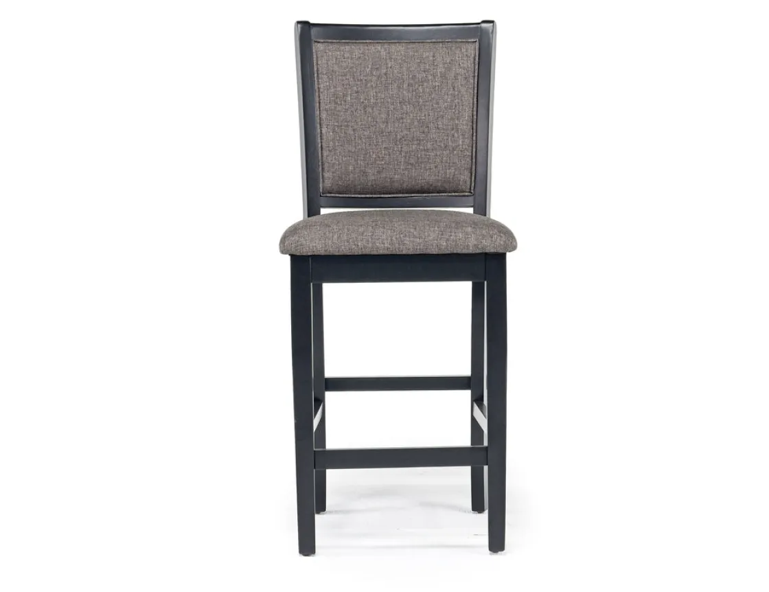 Mor Furniture Potomac Counter Height Stool In Black, Set Of 2