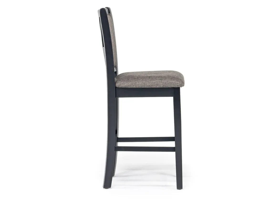 Mor Furniture Potomac Counter Height Stool In Black, Set Of 2
