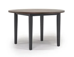 Mor Furniture Potomac Round Dining Table & 4 Chairs In Brown / Black