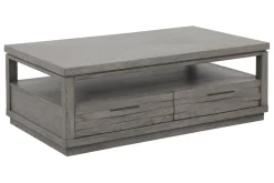 Mor Furniture Pure Modern Coffee Table W/ Storage In Moonstone
