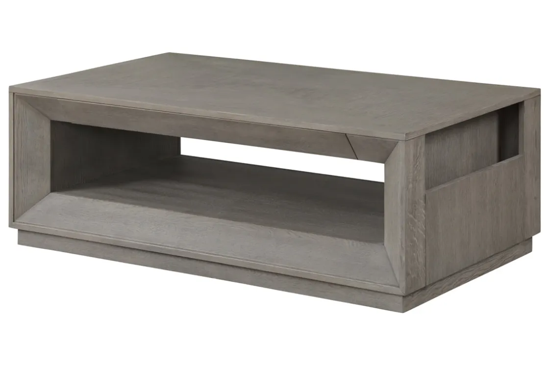 Mor Furniture Pure Modern Coffee Table W/ Storage In Moonstone