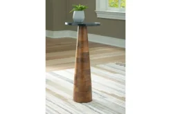 Mor Furniture Quinndon Accent Table In Brown/Black