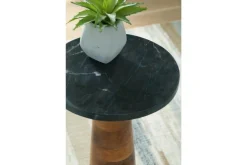 Mor Furniture Quinndon Accent Table In Brown/Black