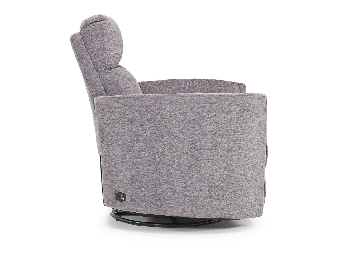 Mor Furniture Radius Power Recliner In Dark Brown