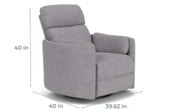Mor Furniture Radius Power Recliner In Dark Brown