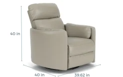 Mor Furniture Radius Power Recliner In Dark Brown