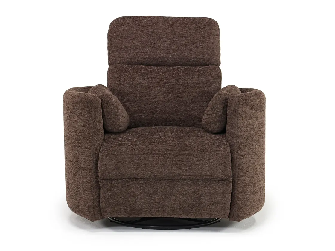 Mor Furniture Radius Power Recliner In Dark Brown