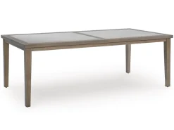 Mor Furniture Rainier Outdoor Dining Table & 6 Chairs In Brown/Beige