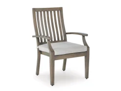 Mor Furniture Rainier Outdoor Dining Table & 6 Chairs In Brown/Beige
