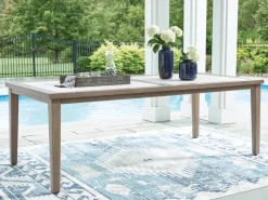 Mor Furniture Rainier Outdoor Dining Table In Brown