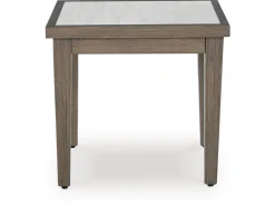 Mor Furniture Rainier Outdoor End Table In Brown/Beige