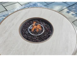 Mor Furniture Rainier Outdoor Firepit In Brown/Beige