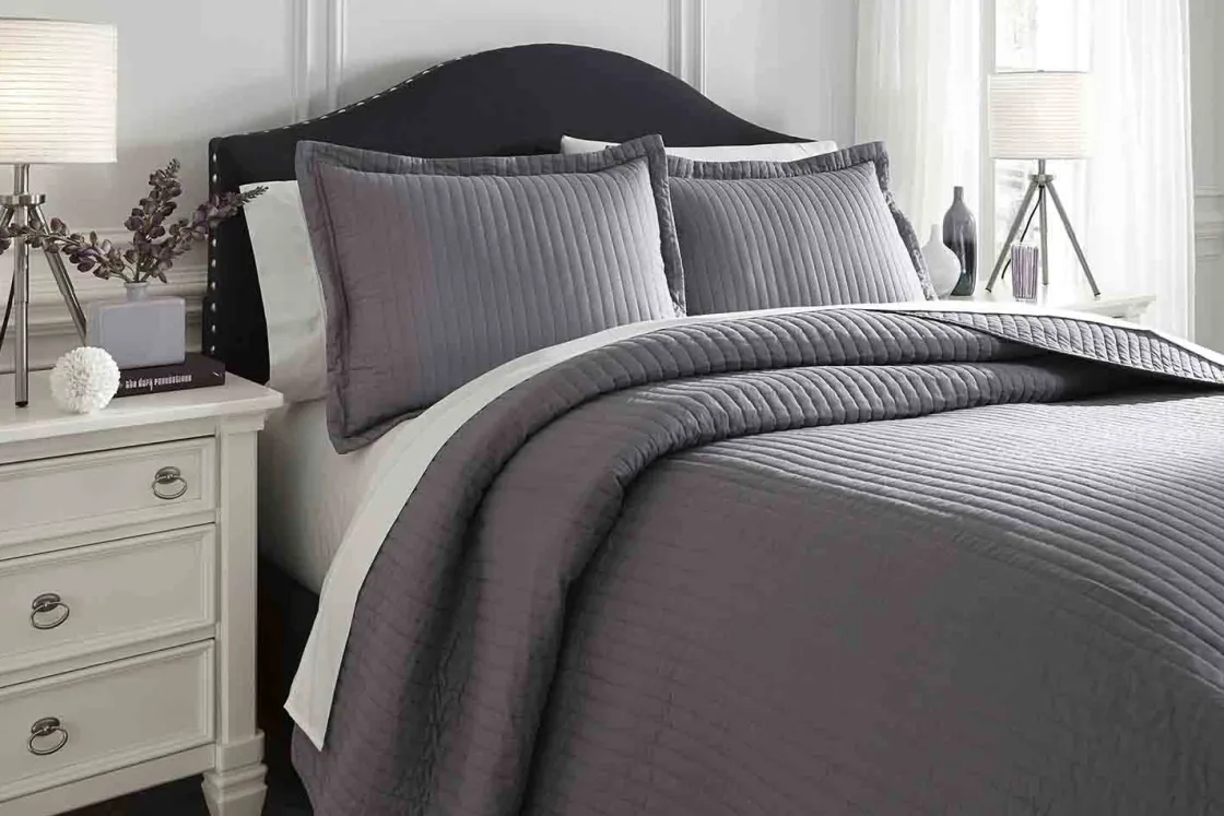 Mor Furniture Raleda 3 Piece Coverlet In , Eastern King