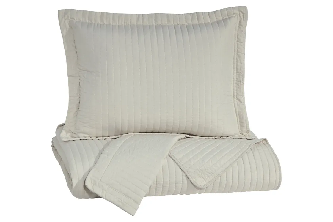 Mor Furniture Raleda 3 Piece Coverlet In , Eastern King