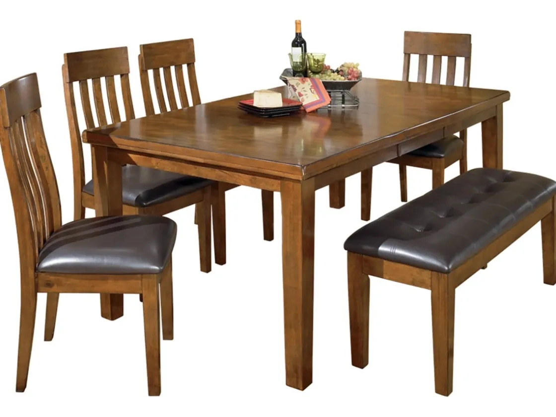 Mor Furniture Ralene Bench In Medium Brown