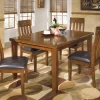Mor Furniture Ralene Extendable Dining Table & 4 Chairs In Brown