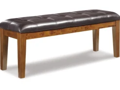 Mor Furniture Ralene Extendable Dining Table, 4 Chairs & Bench In Brown